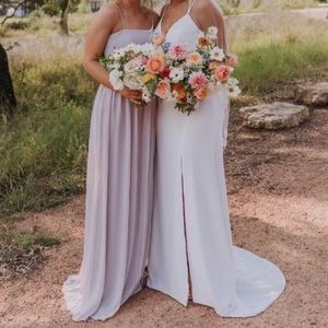 Gray Threads Bridesmaid Dress